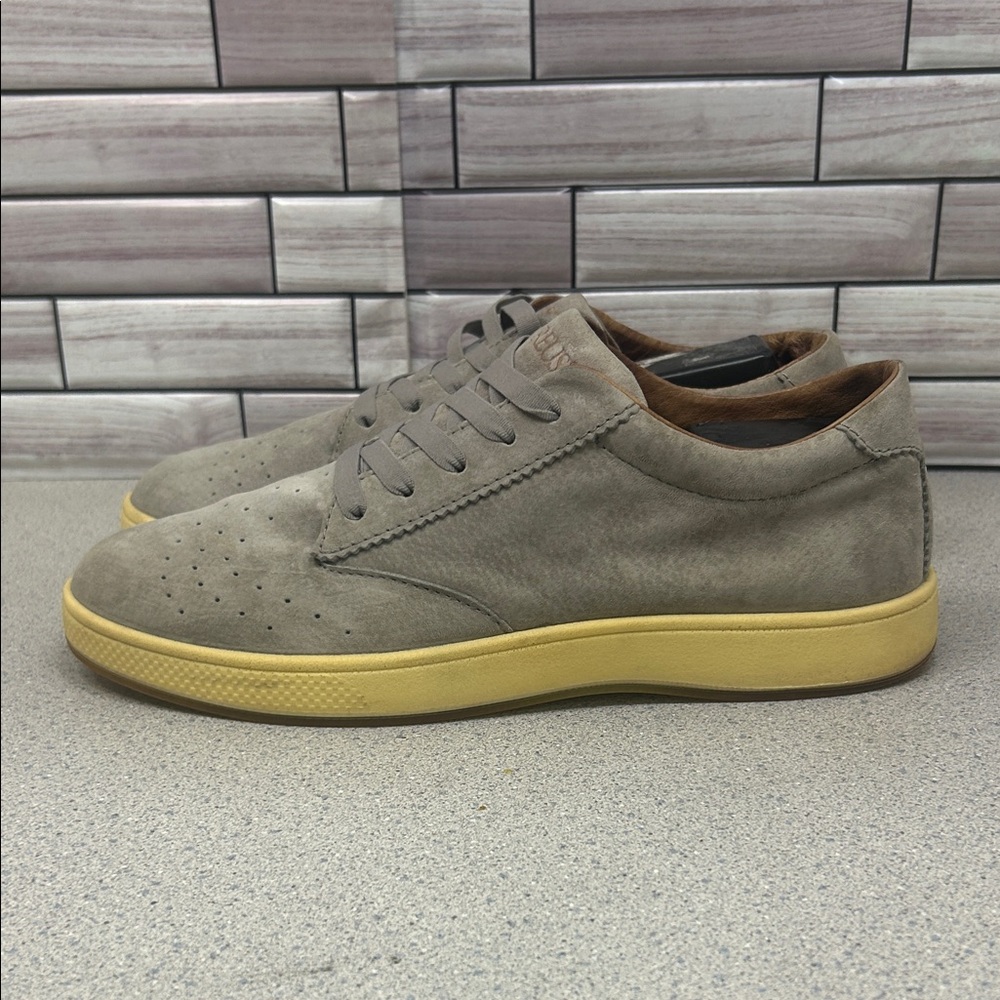 Aureus Men’s Casual Suede/Leather  shoes Slip-On Gray Men's size 9 Sneakers